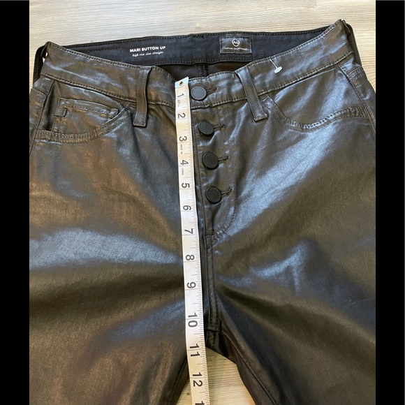 AG Mari Button Up High Rise Slim Straight Size 27R - Picture 5 of 10